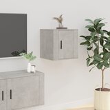 The Living Store Stenska TV omarica betonsko siva 40x34,5x40 cm - Stenska TV Omarica, (21375062) Cene