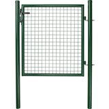  enojna vrata iz valovite mreže zelena 1 m x 1 m u