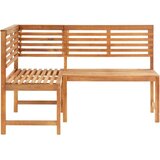  Kutna klupa 140 cm od masivnog bagremovog drva | shoptok.hr