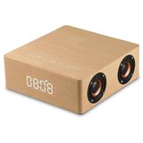 Generic Q5C ura različica lesen bluetooth zvočnik domači mobilni telefon namizni računalnik budilka avdio dvojni zvočnik led prikaz časa, (21124776) Cene
