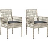  Vrtna stolica 2 pcs Svijetlo siva 55 x 53 x 85 cm poliratan | shoptok.hr