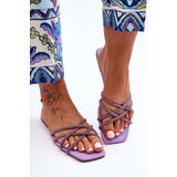 Boto Women's Strappy Sandals with Diamantes Purple Leomi | ePonuda.com