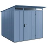 EcoStar Spremište Elegant-P Tip 2 (Vanjska širina uklj. krovni prevjes: 247,9 cm, Vanjska dubina uklj. krovni prevjes: 283,4 cm, Plava, Jedna vrata) | shoptok.hr