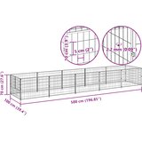  Kavez za pse crni 5 m² čelični | shoptok.hr