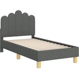  Okvir kreveta za malu djecu s naslonom Tamnosiva 70 x 140 cm | shoptok.hr
