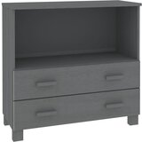 Maison Chic Komoda - Predalnik HAMAR temno siva 85x35x80 cm trdna borovina, (21721591) Cene