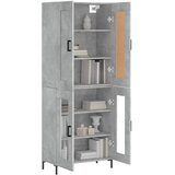  Visoka komoda siva betona 69,5x34x180 cm od konstruiranog drva Slike