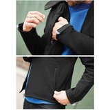Jakna ZIP MUŠKA B&C HOODED SOFTSHELL CRNA 3XL | Shoptok.si