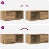 vidaXL TV ormarići 2 kom artisan hrast 60x31x25,5 cm konstruirano drvo | shoptok.hr