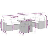  7-dijelni set vrtnih sofa sivi od poliratana | shoptok.hr