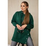 Kesi Insulated sweatshirt with dark green press studs Cijene