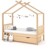  Okvir za dječji krevet s ladicom 80x160 cm od masivne borovine | shoptok.hr