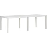 The Living Store Vrtna miza 220x90x72 cm PP bela - Vrtna Miza, (21461311) Cene