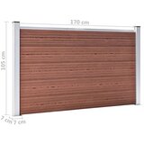 Vrtna ograda WPC 180 x 105 cm smeđa | shoptok.hr