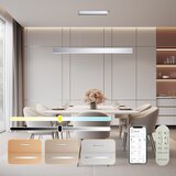  Brilagi-LED prigušiva luster SLEEKLINE SMART LED/40W/230V Wi-Fi Tuya srebran + daljinski upravljač | Eponuda.com