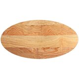 vidaXL Stolna ploča svjetlosmeđa 120x60x4 cm ovalna masivna hrastovina | shoptok.hr