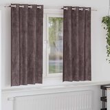  Baršunaste zavjese sa zavjesama 2 pcs Smeđa 175 x 140 cm Baršun | shoptok.hr