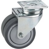 DÖRNER&HELMER dvostruki valjak (Promjer kotačića: 75 mm, Nosivost: 100 kg, Kuglični ležaj, S pločom) | shoptok.hr