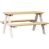  Dječji stol s klupama IRUN bijeli 90x79,5x50cm puno drvo | Eponuda.com