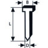 Bosch ravni ekser sa upuštenom glavom SK50 25G 2608200513, 1,2 mm, 25 mm, pocinkovana | ePonuda.com