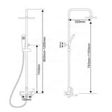 EYN Črni termostatski tuš sistem NTA1601 | Shoptok.si