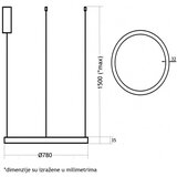 Vesta 365 visilica 60W 4000K bela | ePonuda.com