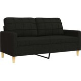  4-dijelni set sofa s tabureom crni od tkanine | shoptok.hr