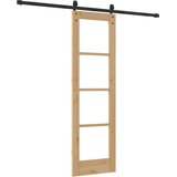  Klizna vrata ORKDAL Prirodna i crna 61 x 198,5 cm | shoptok.hr