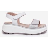 S. BARSKI Women's Leather Sandals On Platform And Wedge With Velcro S.Barski | Shoptok.si