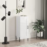 vidaXL Komoda sjajna bijela 34 5 x 34 x 90 cm od konstruiranog drva Cijene