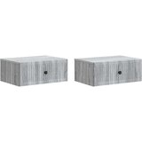  Noćni ormar s ladicama 2 pcs Siva sonoma 49 x 34,5 x 20 cm | shoptok.hr