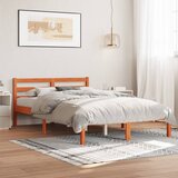 Maison Chic Posteljni okvir - Dvoposteljna postelja - Zakonska postelja brez vzmetnice voščeno rjav 120x200 cm borovina-J13271, (21772092) | Shoptok.si