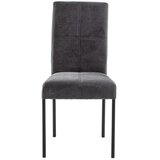 Lesnina XXXL stol, kovina, tekstil temno siva | Shoptok.si
