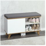 Kesper KSP15942 CIPELARNIK SA JASTUKOM ZA SEDENJE BELI 77 x 48 x 30 CM Cene