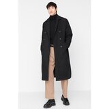 Trendyol Black Men's Loose Fit Double Breasted Maxi Coat Cijene