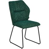 Novel stol, kovina, tekstil zelena, turkizna | Shoptok.si
