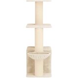  Mačje drvo s sisalnim postoljima za grebanje Krem 133 cm | shoptok.hr