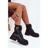 Boto Ladies Work Boots With Gold Detail Insulated Black Fiorena | shoptok.hr