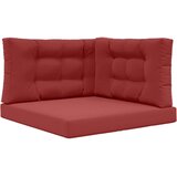  Zunanja blazina za kavč 3 pcs vinsko rdeča Poliester, (5000202601) | Shoptok.si