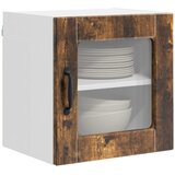  Zidni stakleni ormarić 2 pcs Dimljeni hrast 40 x 31 x 40 cm | shoptok.hr