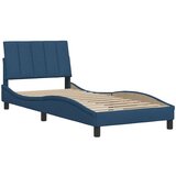  Okvir za krevet bez madraca Hanko plava 80x200cm od tkanine | shoptok.hr