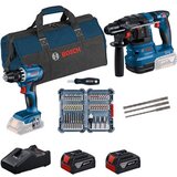 Bosch Kombo set GSR 18V-45 + GBH 18V-22 + ACC sets + 2 x GBA 4.0Ah + GAL 18V-40 + Karton 0615V0003D | Eponuda.com
