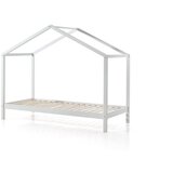 Vipack Bijeli dječji krevet od masivnog bora u obliku kućice 90x200 cm DALLAS – | shoptok.hr