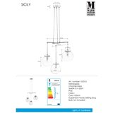 Markslöjd 107015 - Viseći luster SICILY na sajli 3xE14/40W/230V | Eponuda.com