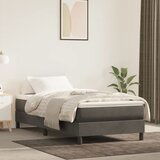 Maison Chic Box spring postelja - Vzmetna postelja z vzmetnico temno siv 90x190 cm žamet SL19010, (21893486) | Shoptok.si