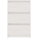 vidaXL Nočna omarica 2 kosa bela 40x29,5x64 cm trdna borovina | Shoptok.si