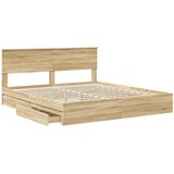  s od storage Sonoma hrast 180 x 200 cm Konstruirano drvo | shoptok.hr
