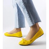 Gemre Yellow ballet flats decorated with a bow Vaillancour | shoptok.hr