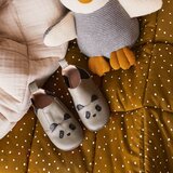 Liewood otroški usnjeni copatki panda grey | Shoptok.si