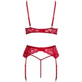 Cottelli - čipkast božični modrček komplet (rdeč) | Shoptok.si